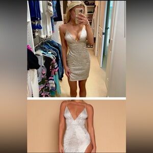 Meshki sparkly mini dress